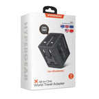 HyperGear All-in-One World Travel Adapter packaging image.