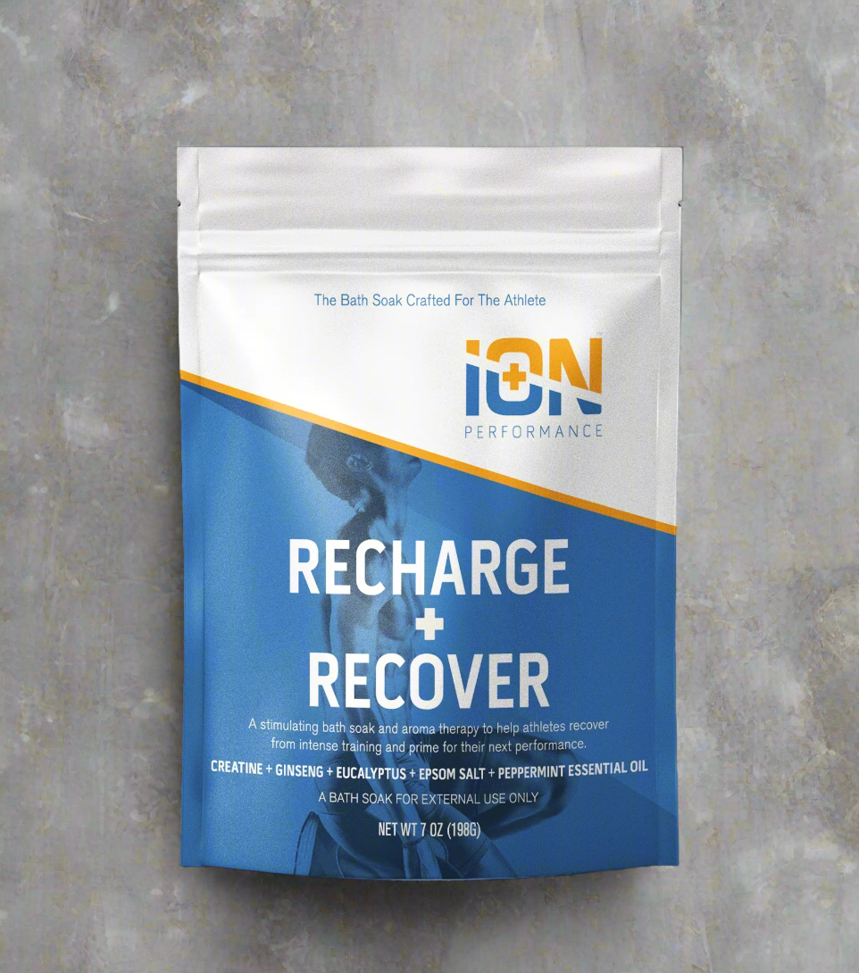 iON Recharge + Recover Creatine Mg Soak – 6 Travel Pouches for Muscle Recovery and Performance