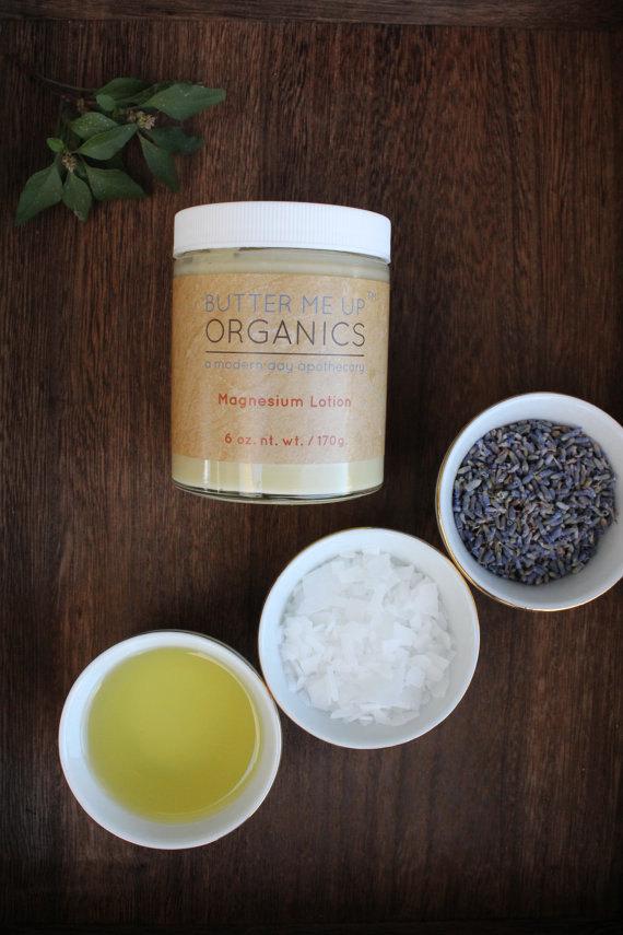 Organic Magnesium Lotion – Deep Sleep & Muscle Support Cream (Butter Me Up Organics)