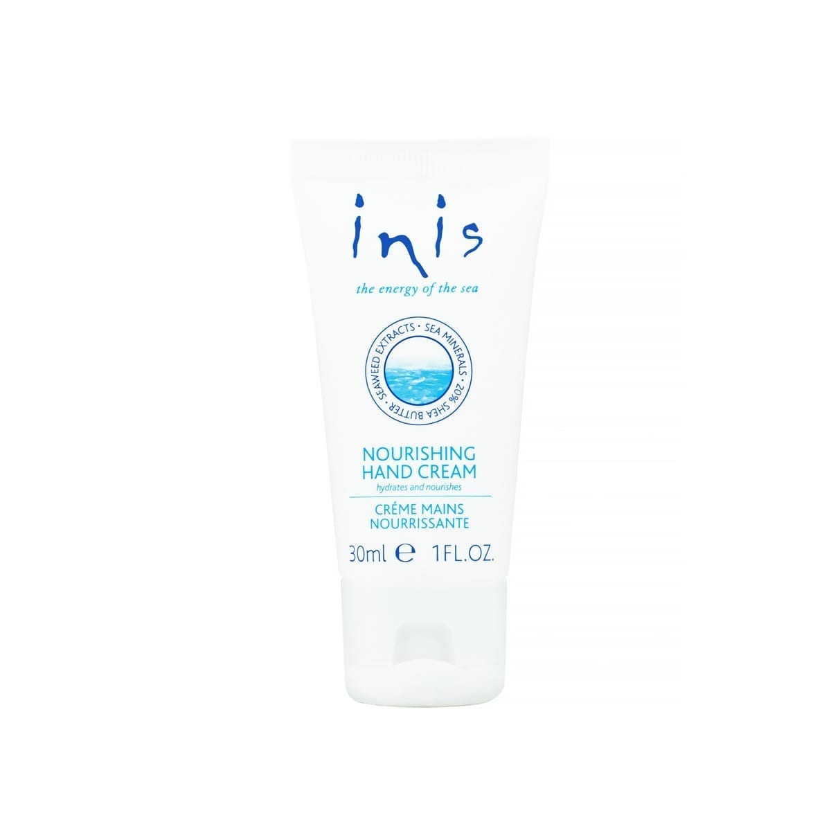Inis Travel Size Hand Cream in TSA approved toiletries tube