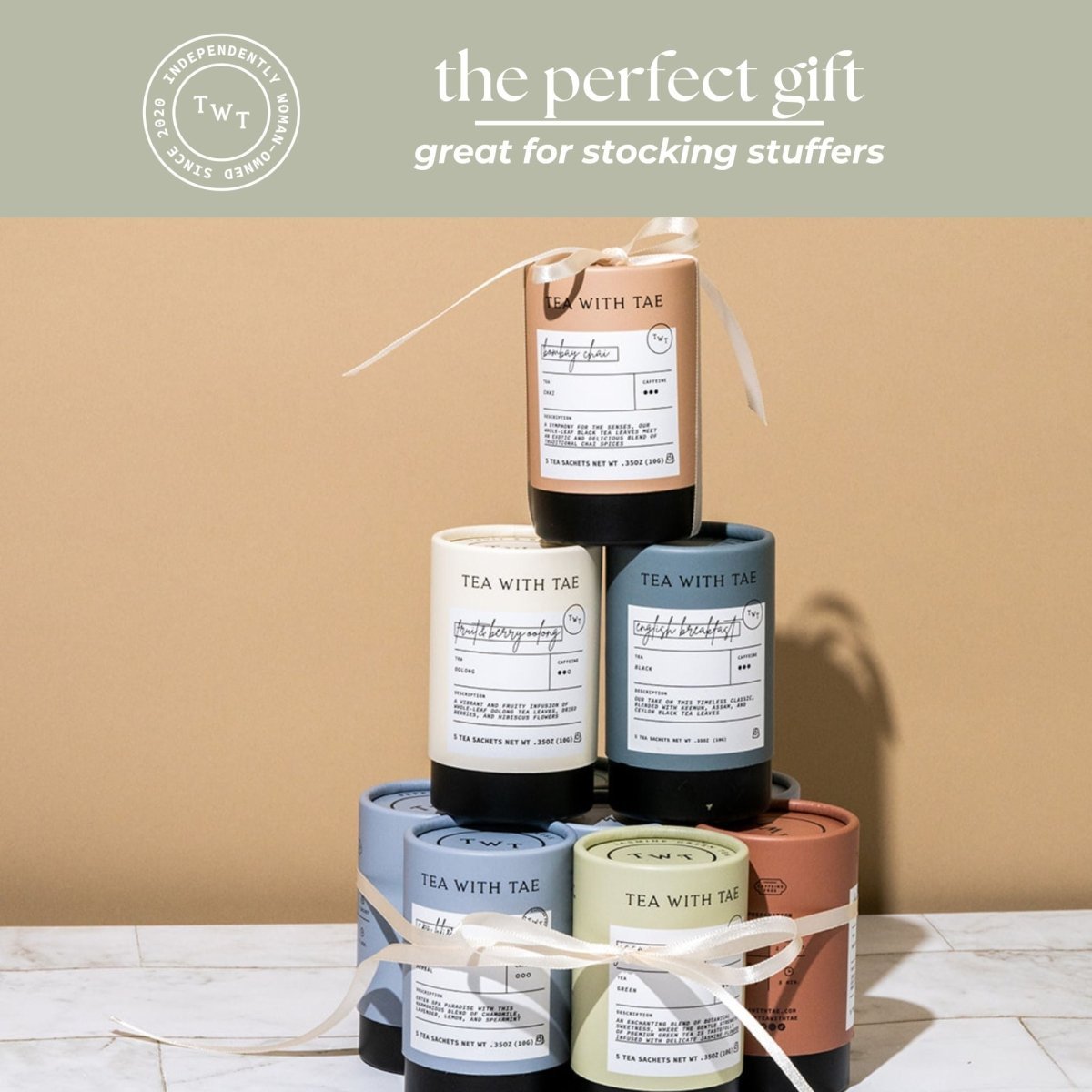 Tea with Tae gift set, perfect for stocking stuffers.
