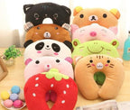 Kid-Friendly Ergonomic Cartoon U-Shaped Travel Pillow - 3ozs