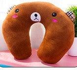 Kid-Friendly Ergonomic Cartoon U-Shaped Travel Pillow - 3ozs