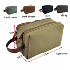 Large Capacity Canvas Wash Bag in various colors for travel essentials