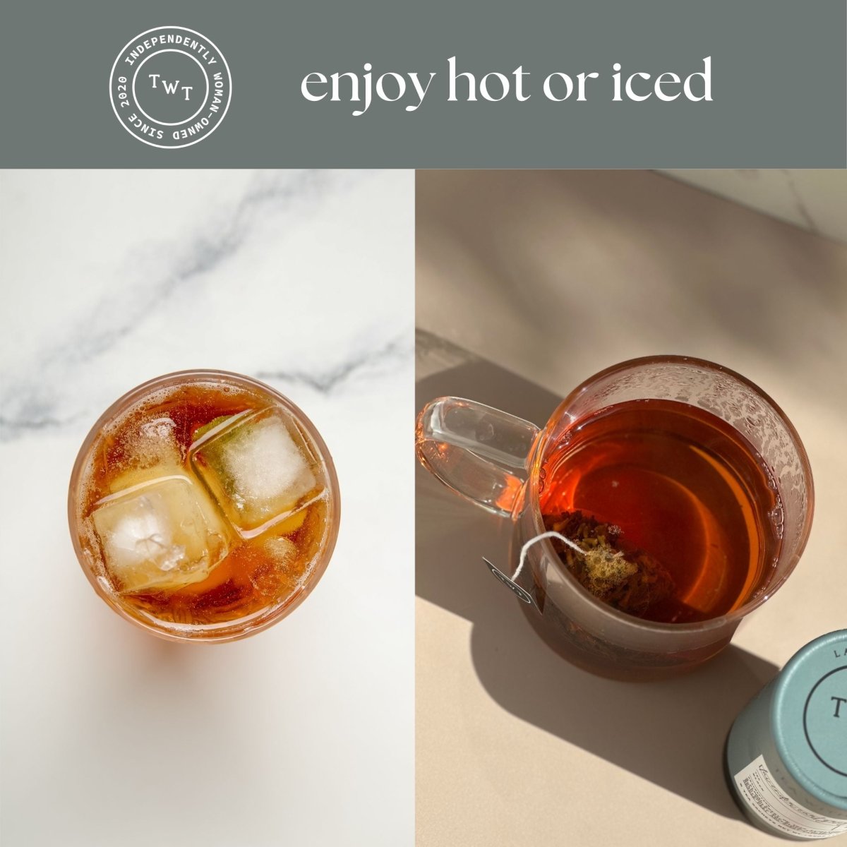 Lavender Earl Grey Mini Tea Tube enjoyed hot or iced