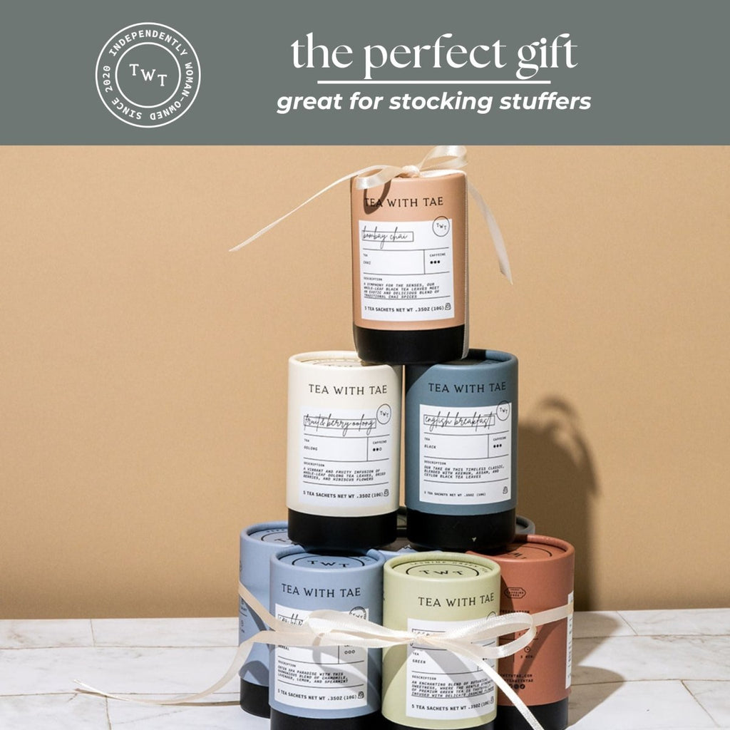 Lavender Earl Grey Mini Tea Tube stacked gift set