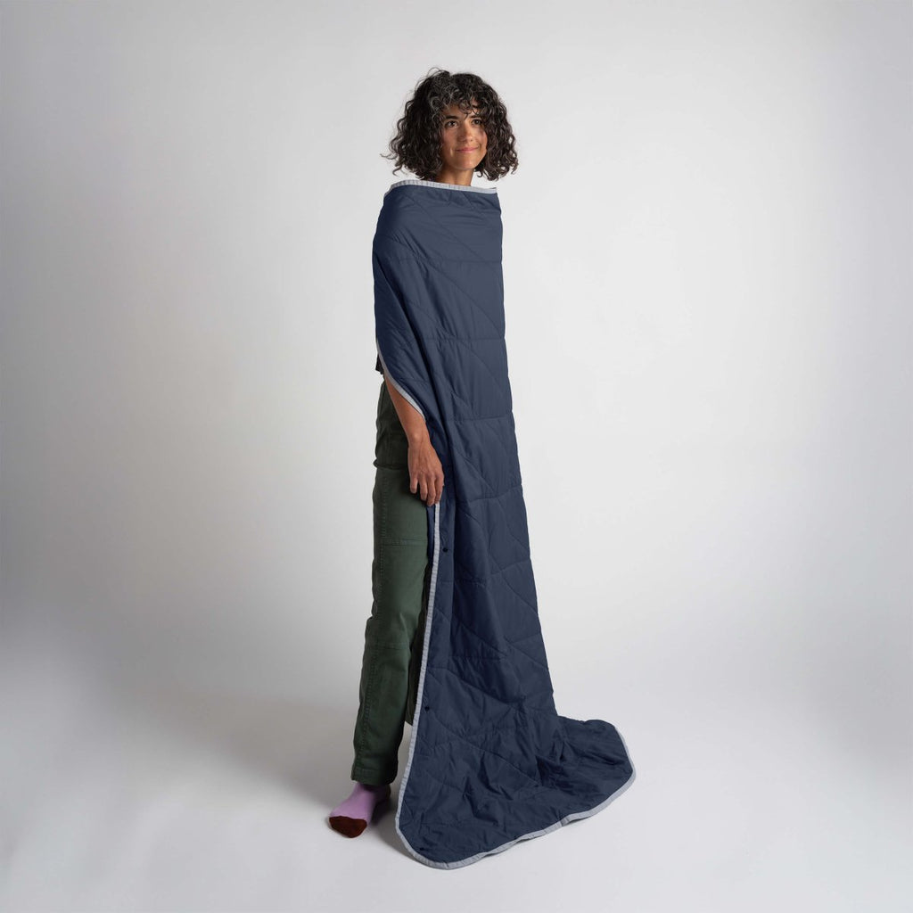 Layover™ Travel Blanket - Packable & Puffy | Blue - 3ozs