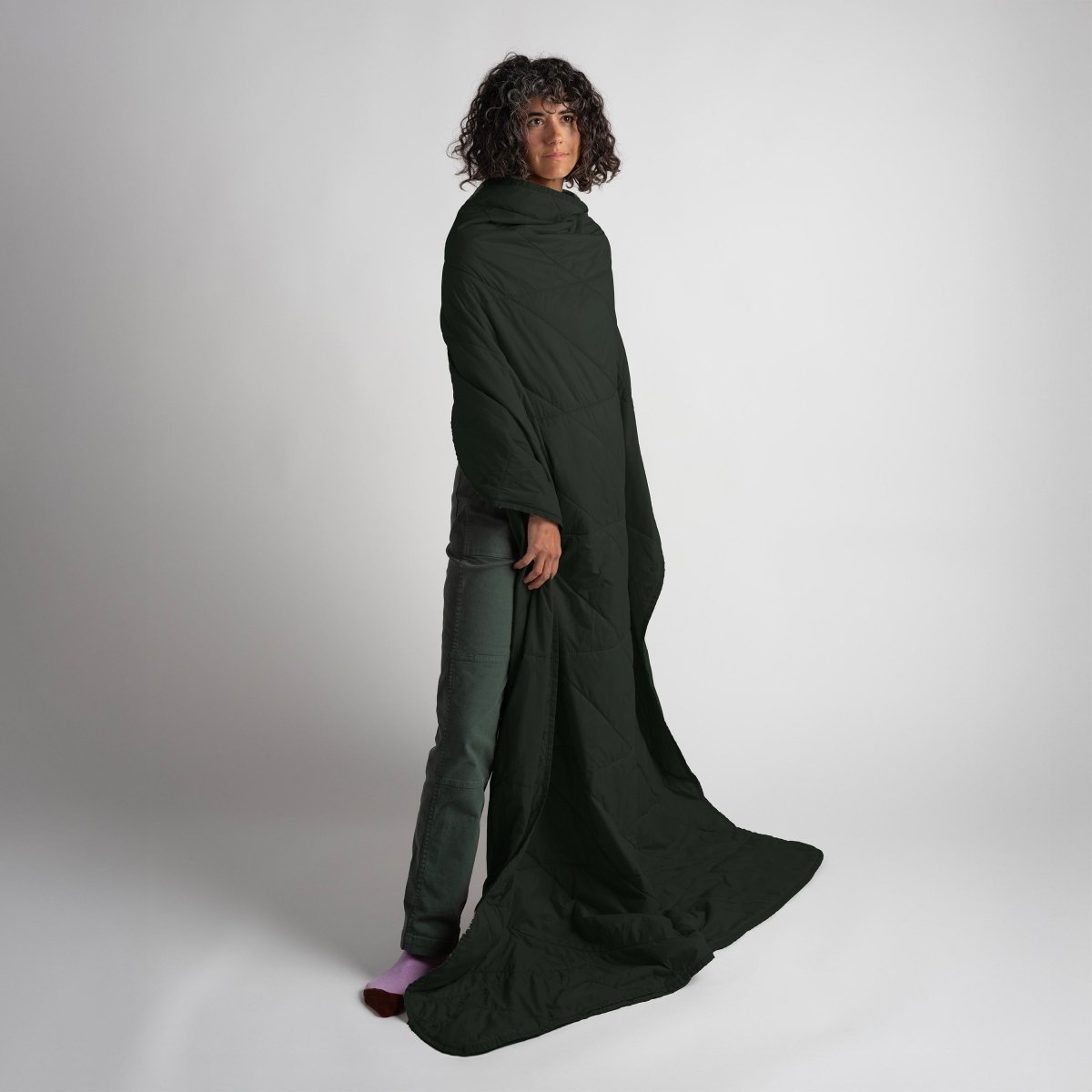 Layover™ XL Travel Blanket | Spruce, perfect for travel size essentials.