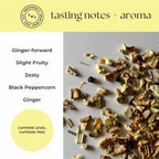 Lemon Ginger Mini Tea Tube – Zesty Herbal Rejuvenation Blend (5 Sachets) tasting notes and aroma ingredients