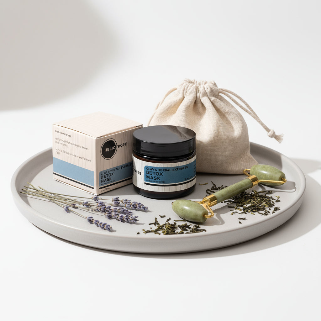 Clay & Herbal Extract Detox Mask – French Green Clay + Botanical Spot Treatment (2 oz)