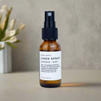 Mini Linen Spray - Lavender & Mint for travel size essentials.