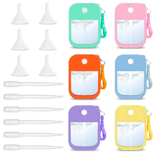 Mini Refillable Perfume Spray Bottles – 6pc Travel Set - 3oz Essentials