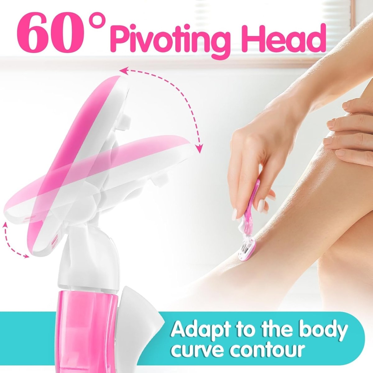 Morning After Travel Razor for Women with 60° pivoting head