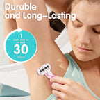 Morning After Travel Razor for Women: Durable and long-lasting 5-blade razor designed for travel size essentials.