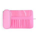 Multi-Function Folding Beauty & Brush Bag in pink design