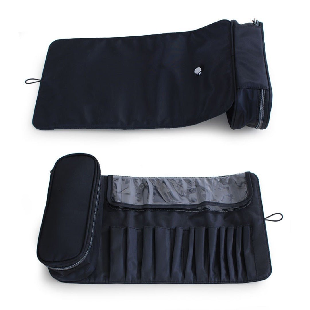 Multi-Function Folding Beauty & Brush Bag for travel skincare kit