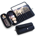 Multi-Function Folding Beauty & Brush Bag with makeup essentials