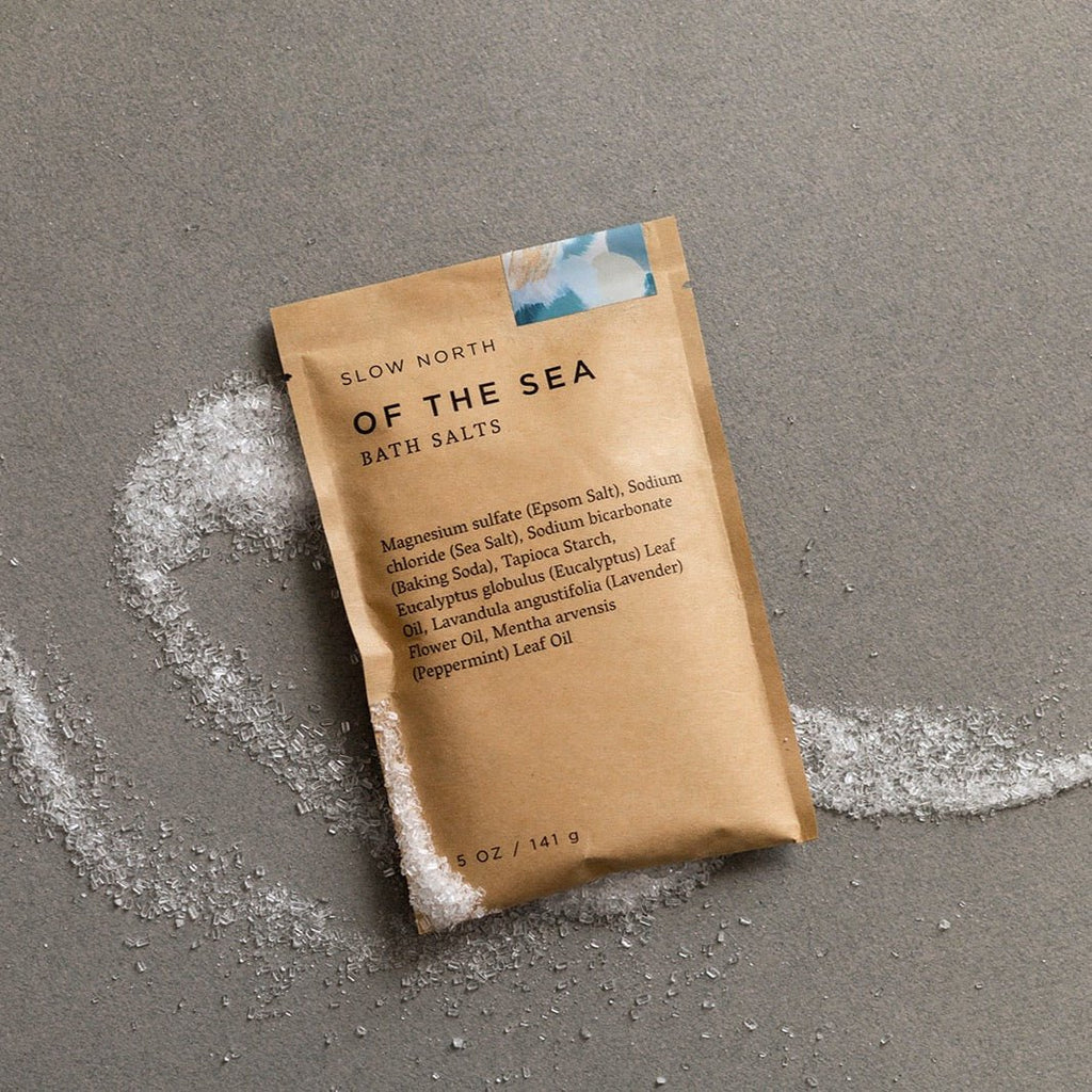 Of The Sea Bath Salts - 5 oz Single in eco-friendly packaging
