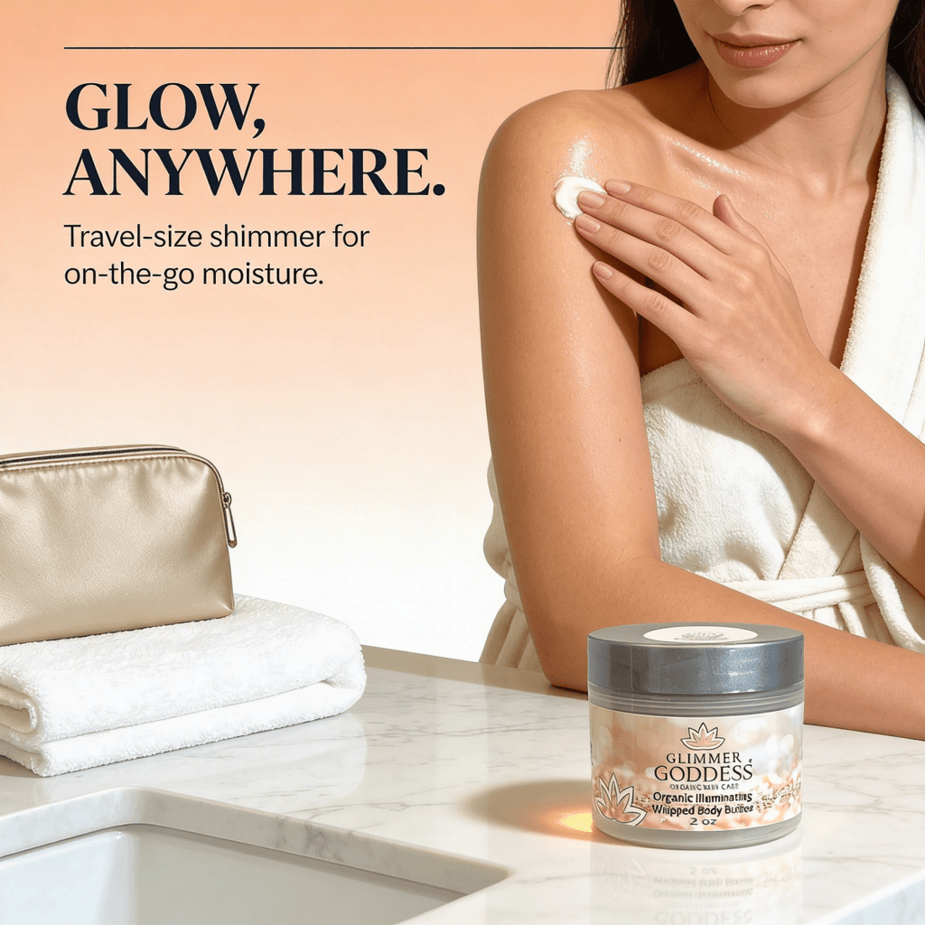 Organic Shimmering Body Butter (2 oz) - 3ozs