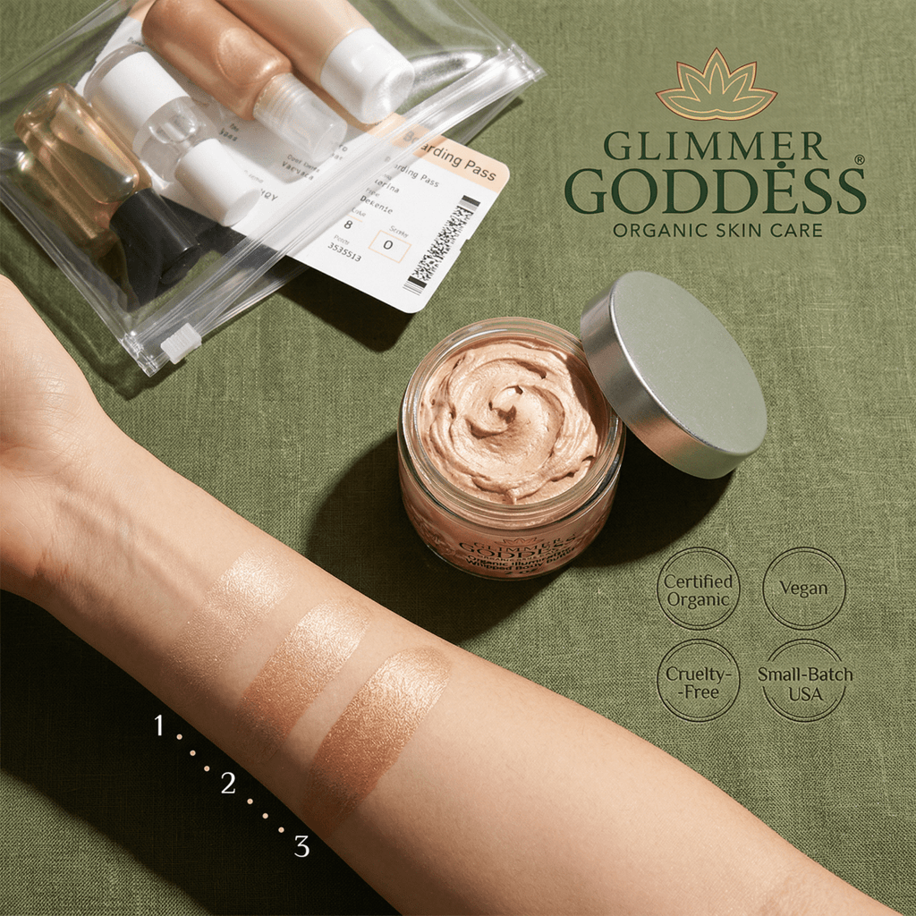 Organic Shimmering Body Butter (2 oz) - 3ozs