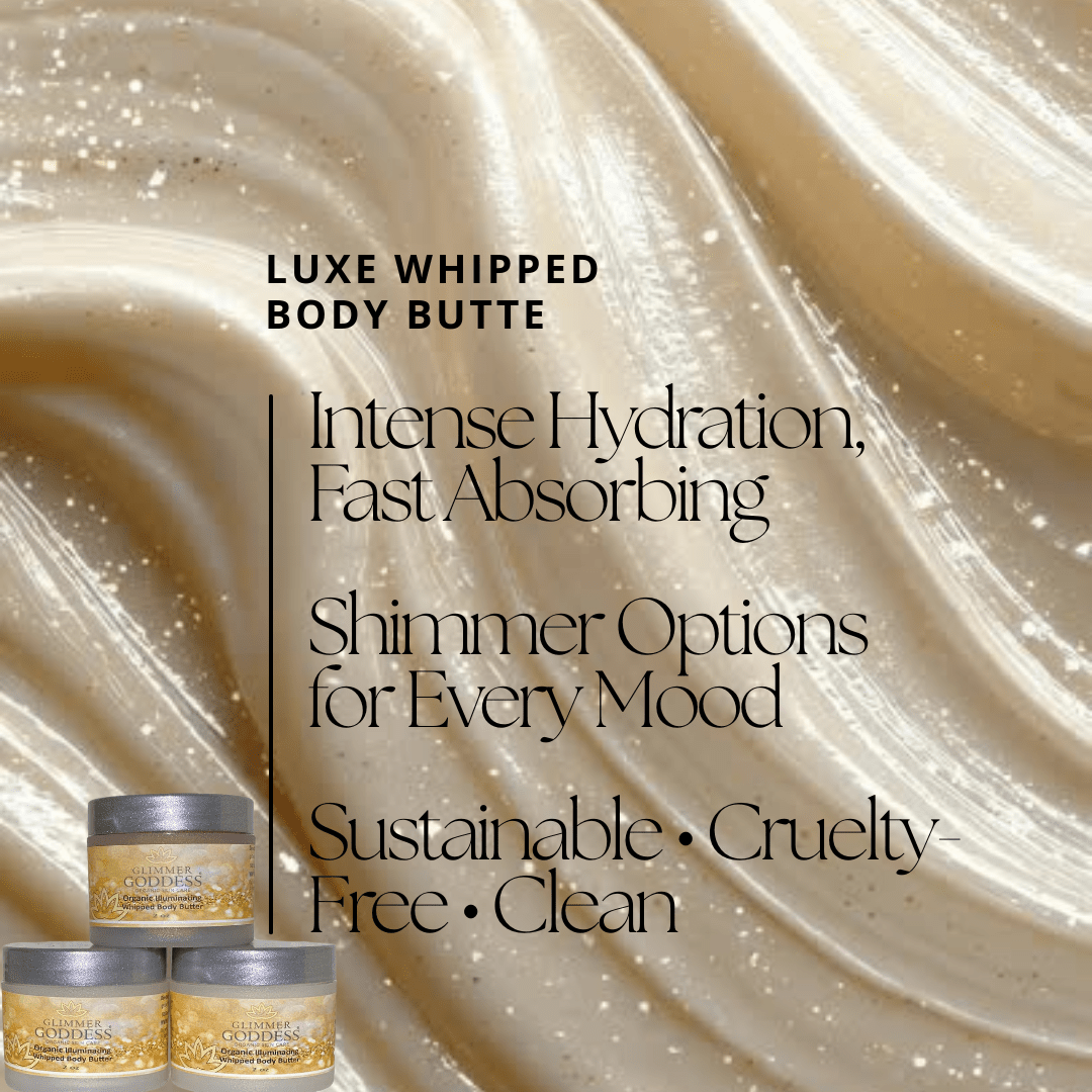 Organic Shimmering Body Butter Trio (3 x 2 oz) - 3ozs