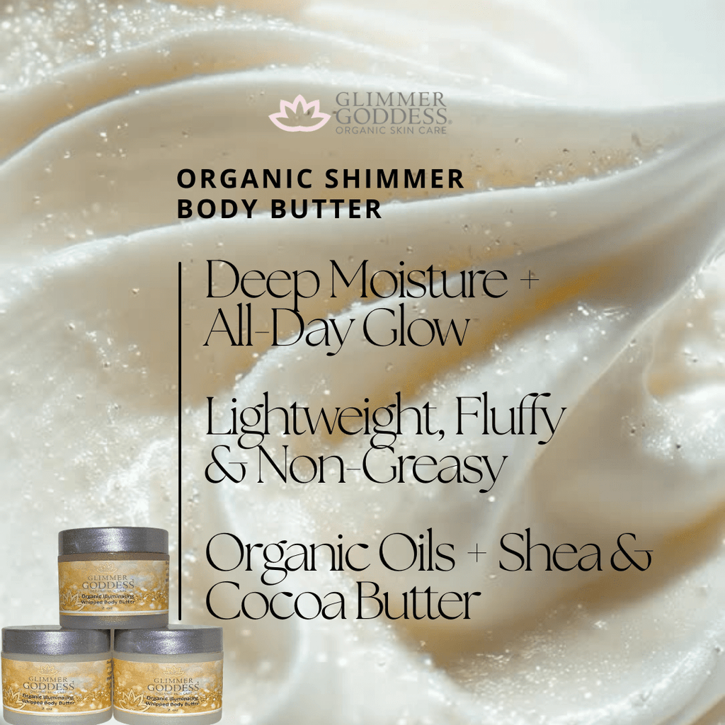 Organic Shimmering Body Butter Trio (3 x 2 oz) - 3ozs