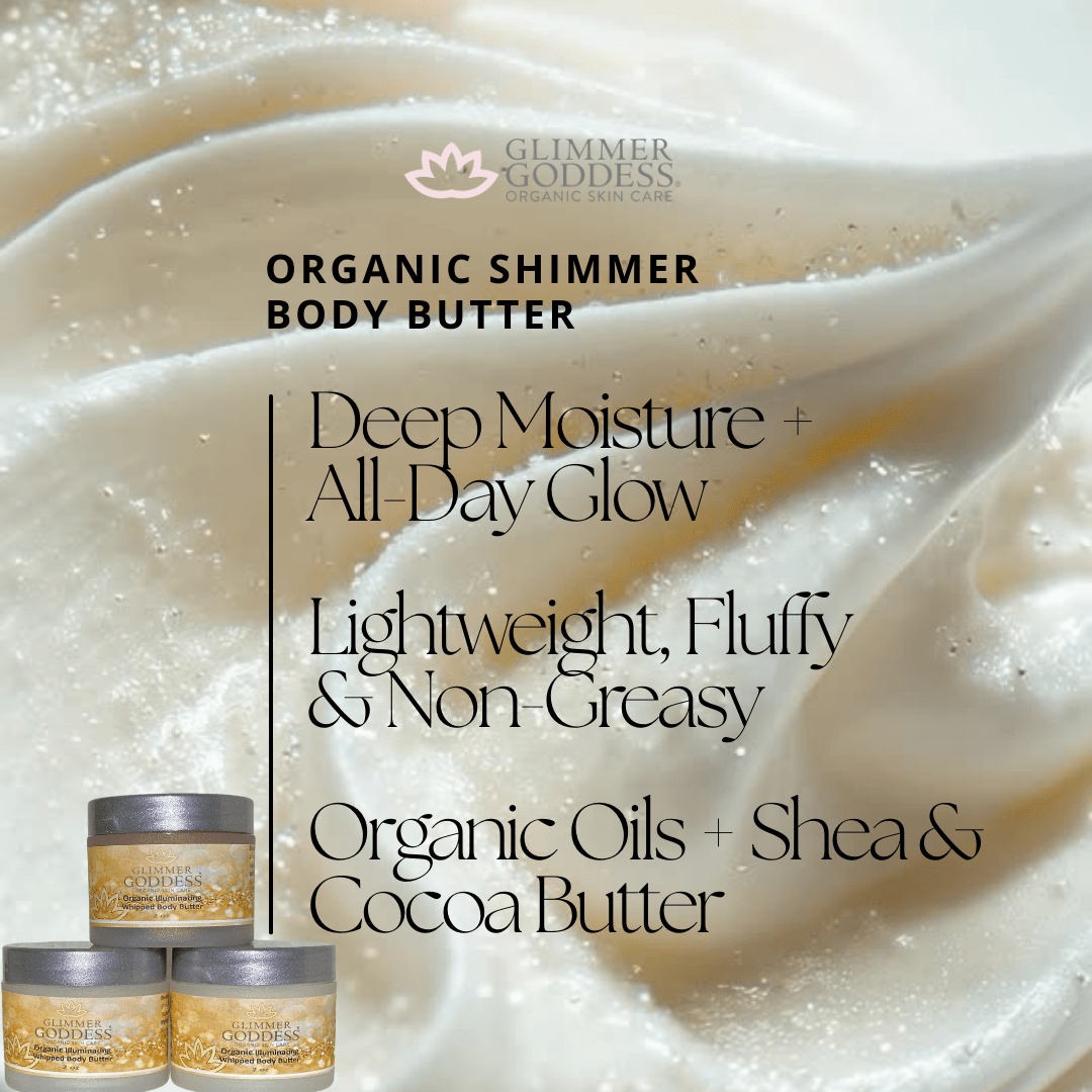 Organic Shimmering Body Butter Trio (3 x 2 oz) - 3ozs
