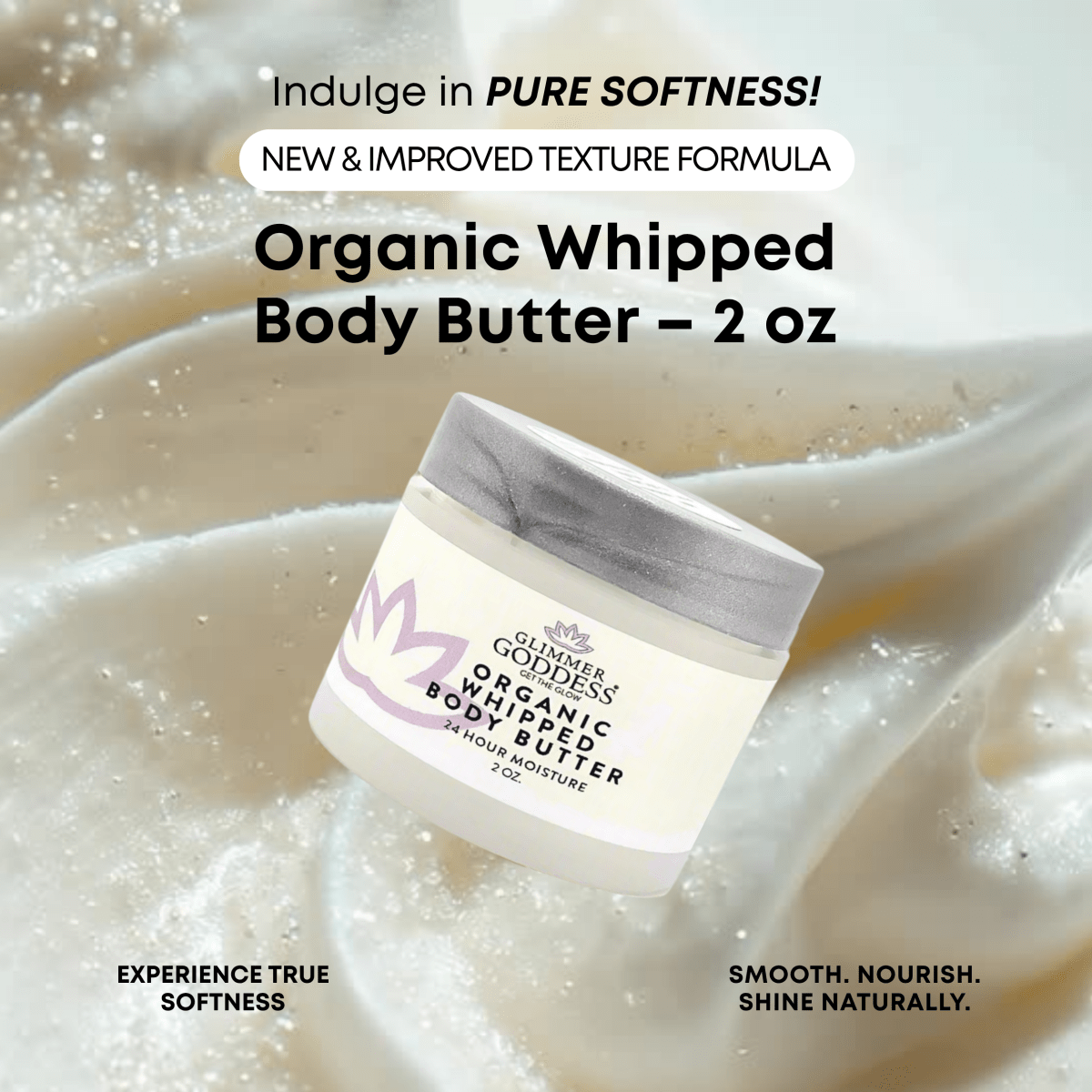 Organic Whipped Body Butter (2 oz) - 3ozs