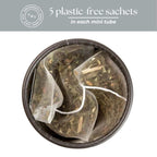 Peppermint Mini Tea Tube – Crisp Herbal Blend (5 Sachets) with plastic-free sachets