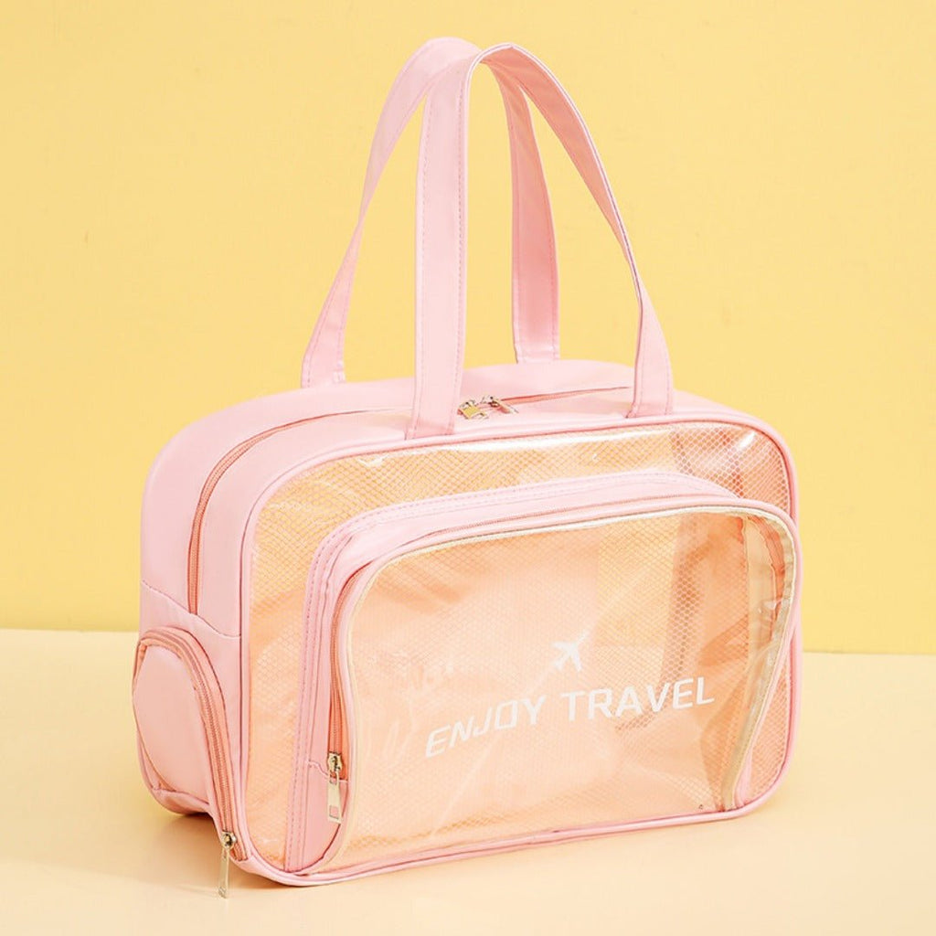 The Shoreline Transparent Wet/Dry Bag for travel size essentials