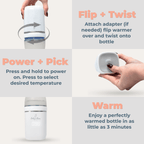 Portable Bottle Warmer Pro 3.0 - 3ozs