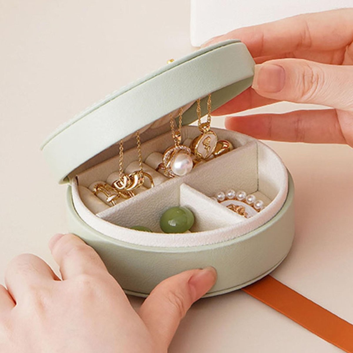 Portable Jewelry Storage Box for travel size essentials