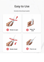 Portable Precision Water Flosser user instructions for easy operation