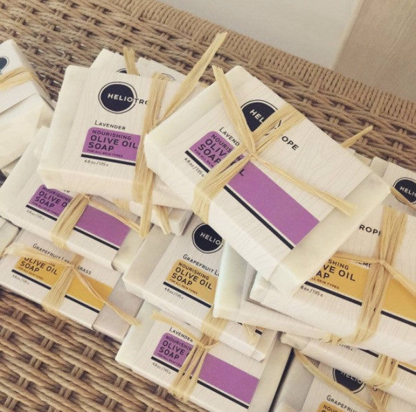 Heliotrope Nourishing Olive Oil Soap for travel size essentials