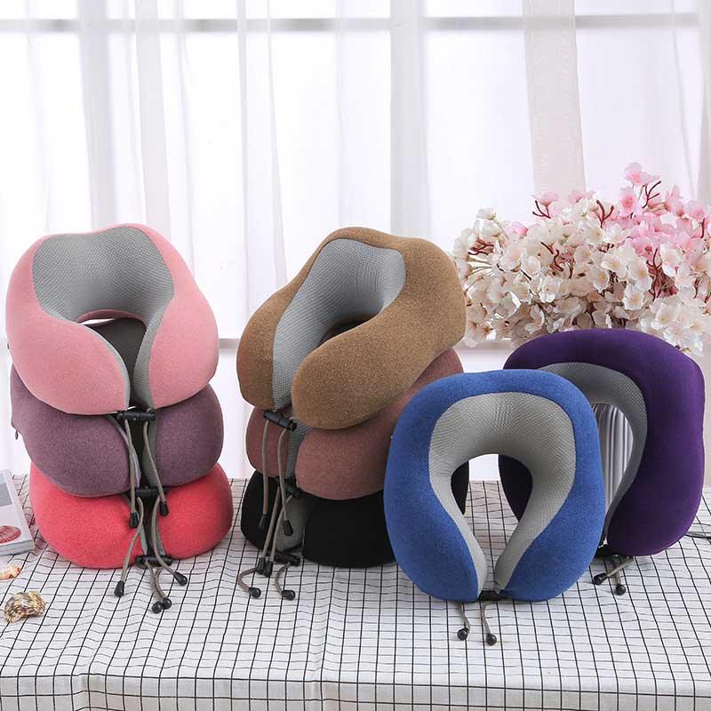Premium Magnetic Memory Foam U-Shaped Travel Pillow - 3ozs