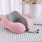 Premium Magnetic Memory Foam U-Shaped Travel Pillow - 3ozs