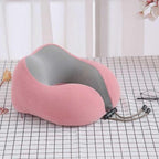 Premium Magnetic Memory Foam U-Shaped Travel Pillow - 3ozs