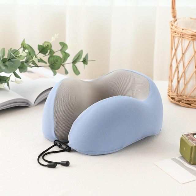 Premium Magnetic Memory Foam U-Shaped Travel Pillow - 3ozs