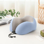 Premium Magnetic Memory Foam U-Shaped Travel Pillow - 3ozs