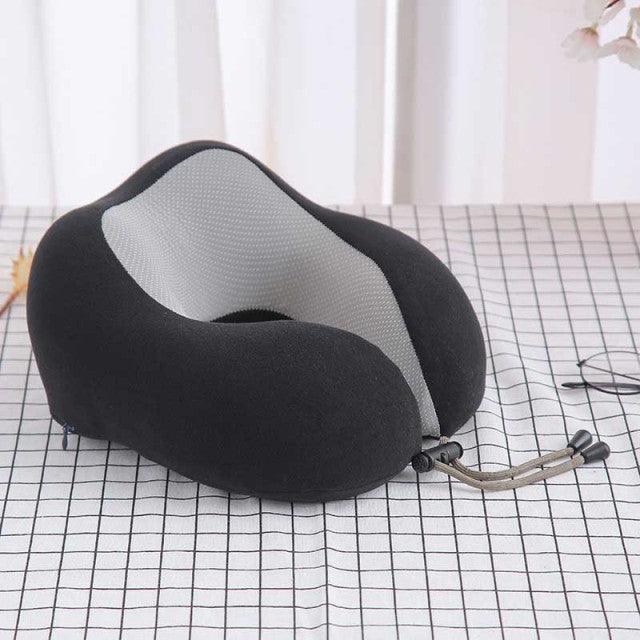 Premium Magnetic Memory Foam U-Shaped Travel Pillow - 3ozs