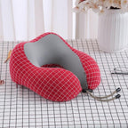 Premium Magnetic Memory Foam U-Shaped Travel Pillow - 3ozs
