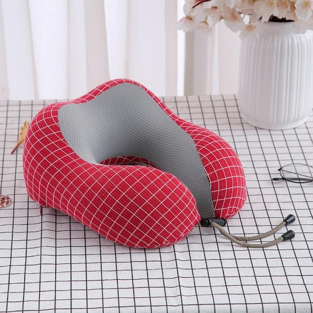 Premium Magnetic Memory Foam U-Shaped Travel Pillow - 3ozs