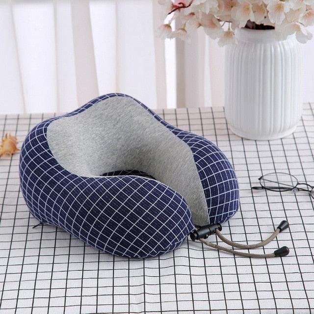 Premium Magnetic Memory Foam U-Shaped Travel Pillow - 3ozs
