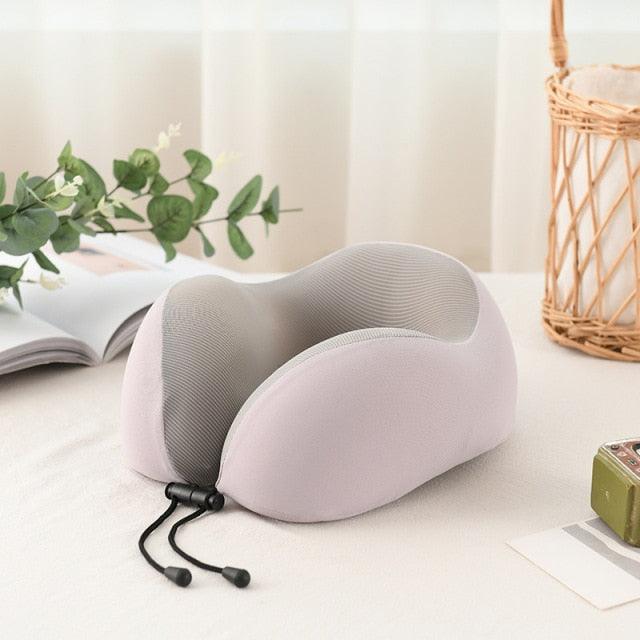 Premium Magnetic Memory Foam U-Shaped Travel Pillow - 3ozs