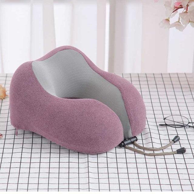 Premium Magnetic Memory Foam U-Shaped Travel Pillow - 3ozs
