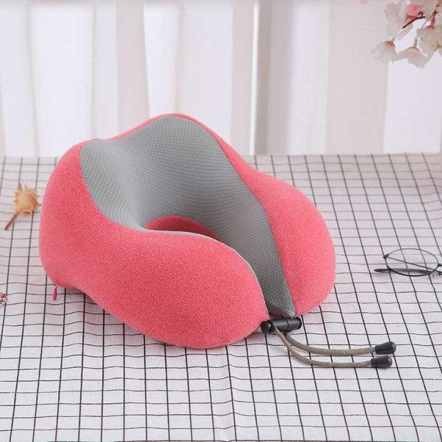 Premium Magnetic Memory Foam U-Shaped Travel Pillow - 3ozs