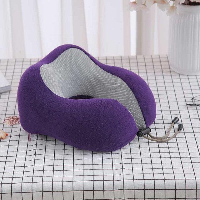Premium Magnetic Memory Foam U-Shaped Travel Pillow - 3ozs