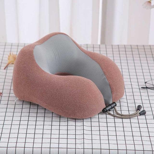 Premium Magnetic Memory Foam U-Shaped Travel Pillow - 3ozs