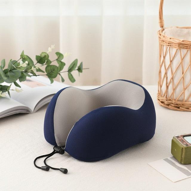 Premium Magnetic Memory Foam U-Shaped Travel Pillow - 3ozs