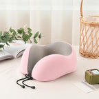 Premium Magnetic Memory Foam U-Shaped Travel Pillow - 3ozs